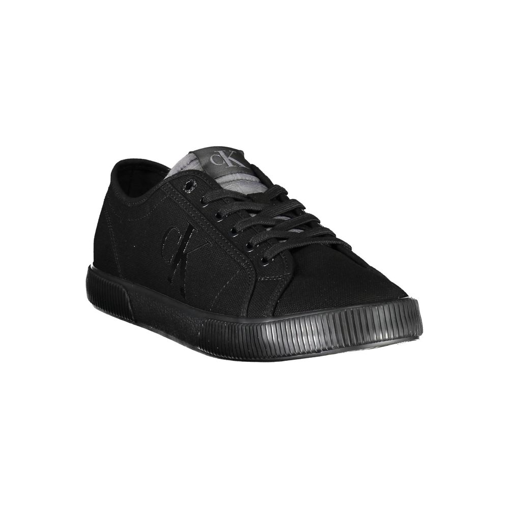 Calvin Klein Black Cotton Men Sneaker | Regal Royce