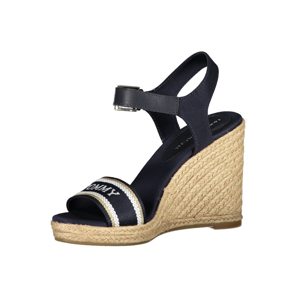 Tommy Hilfiger Blue Leather Women's Wedge Sandal | Regal Royce