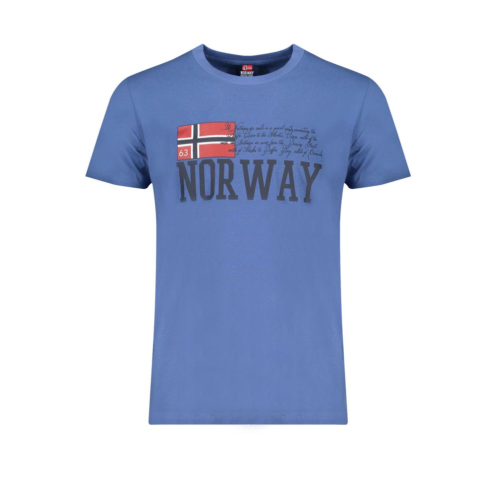 Norway 1963 Blu Cotton Men T-Shirt | Regal Royce