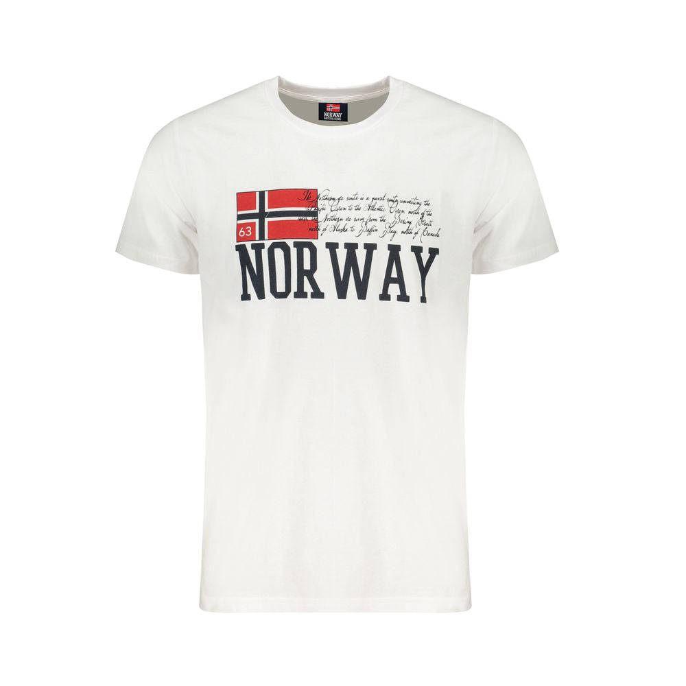 Norway 1963 White Cotton Men's T-Shirt | Regal Royce
