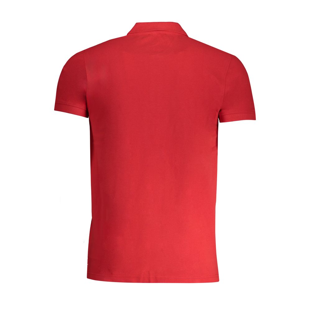 Cavalli Class Red Cotton Men Polo Shirt | Regal Royce