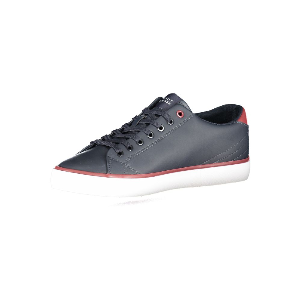 Tommy Hilfiger Blue Polyurethane Men Sneaker | Regal Royce
