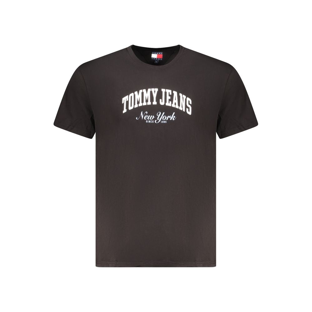 Tommy Hilfiger Black Cotton Men's T-Shirt | Regal Royce