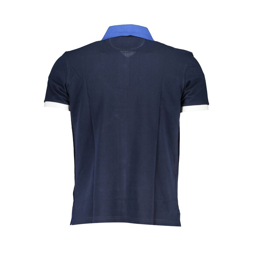 La Martina Blue Cotton Men's Polo Shirt | Regal Royce