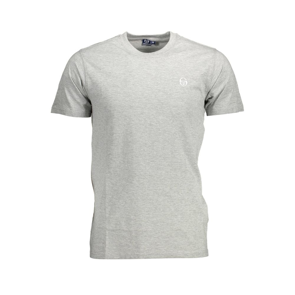 Sergio Tacchini Grigio Cotton Men T-Shirt | Regal Royce