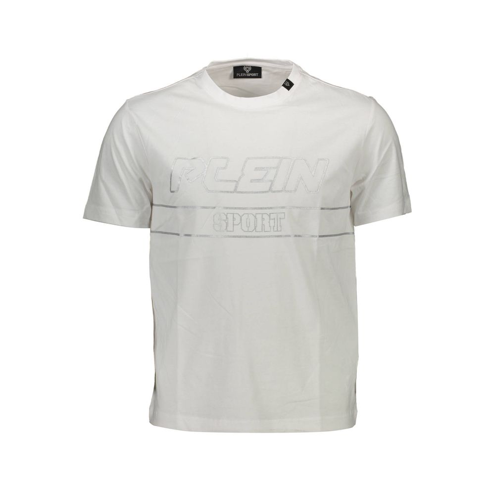 Plein Sport White Cotton Men's T-Shirt | Regal Royce
