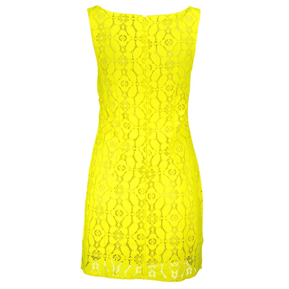 Desigual Yellow Polyester Women Dress | Regal Royce