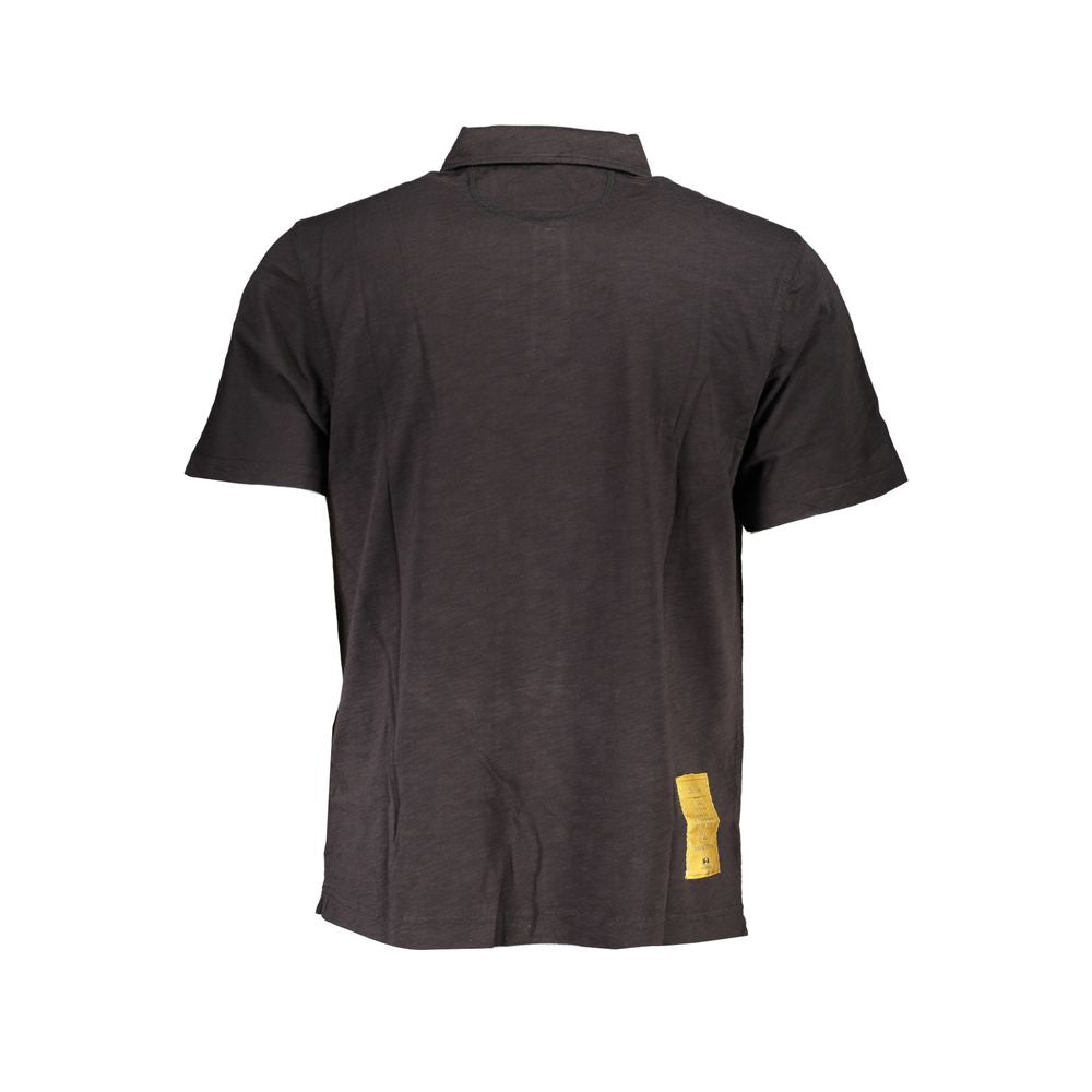 La Martina Black Cotton Men's Polo Shirt | Regal Royce