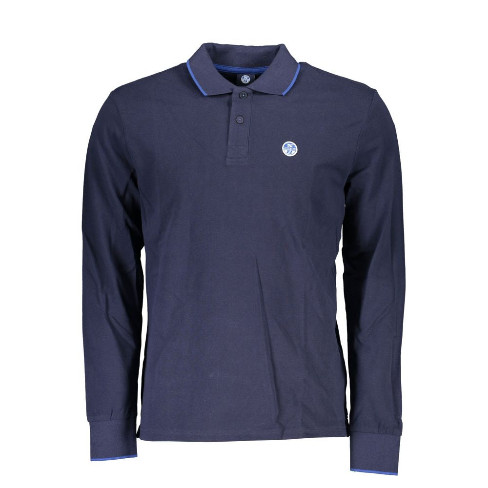 North Sails Blue Cotton Polo Shirt