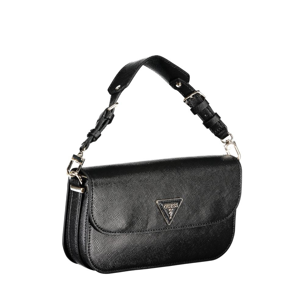Guess Jeans Nero Poliuretano Woman Handbag | Regal Royce