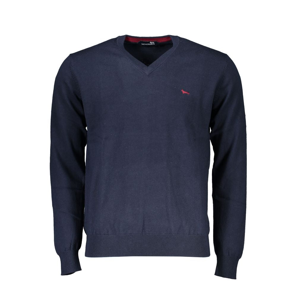 Harmont & Blaine Blue Cotton Men Sweater | Regal Royce