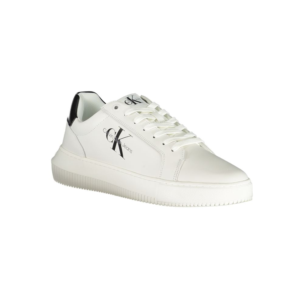 Calvin Klein Sophisticated White Lace-Up Sneakers | Regal Royce