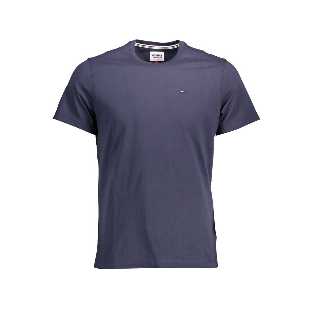Tommy Hilfiger Blue Organic Cotton Men T-Shirt | Regal Royce