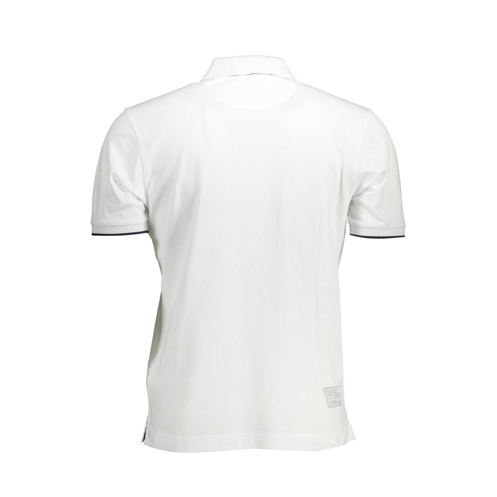 La Martina White Cotton Polo Shirt