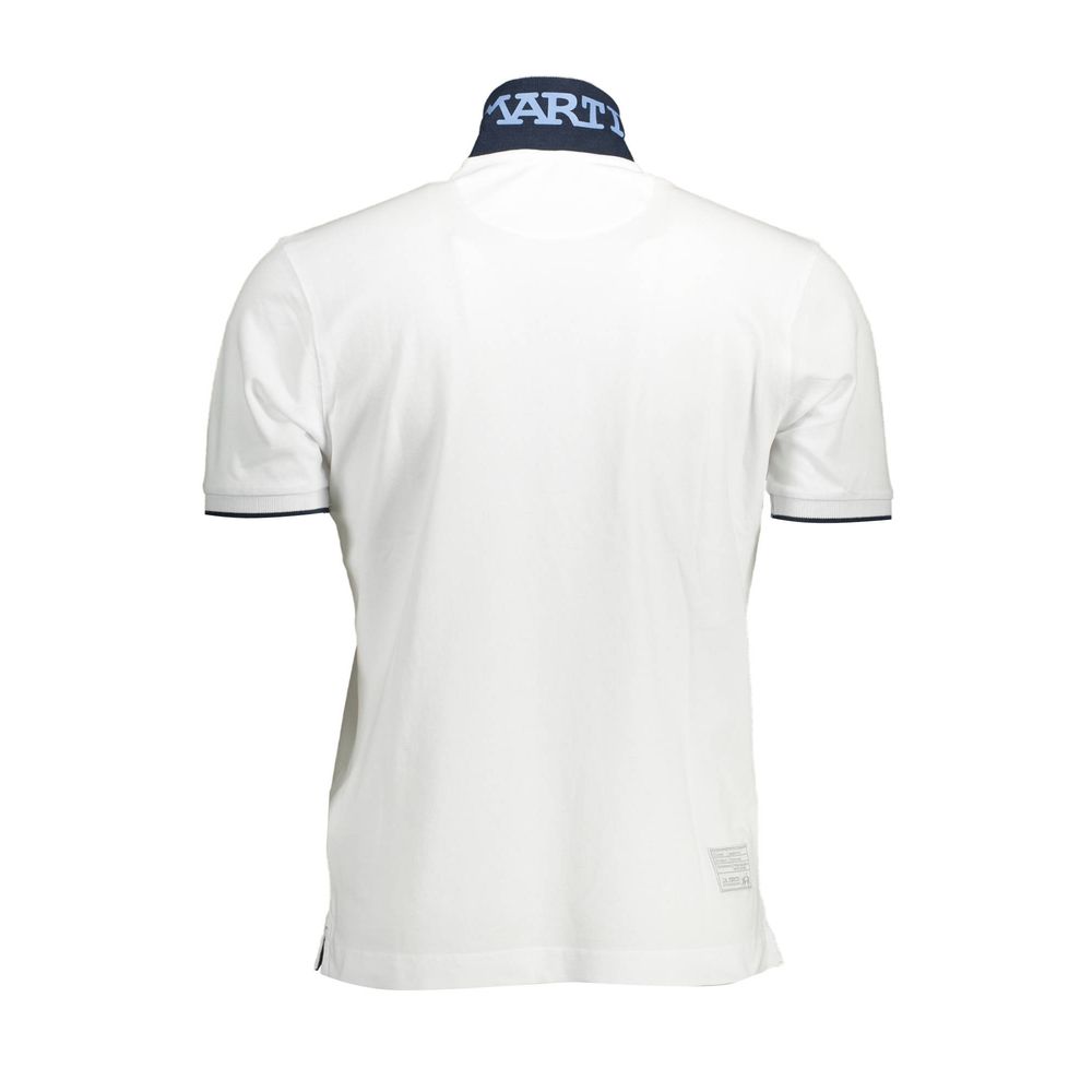 La Martina White Cotton Men Polo Shirt | Regal Royce