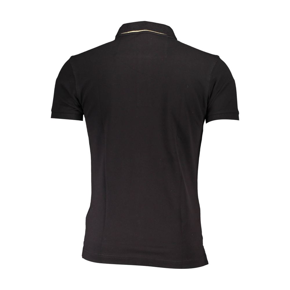 La Martina Black Cotton Men's Polo Shirt | Regal Royce