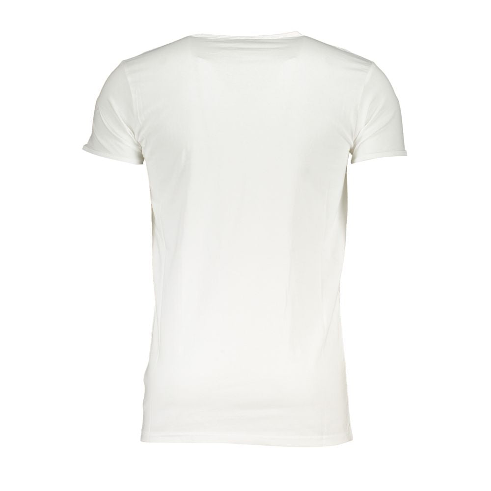 Cavalli Class White Cotton Men's T-Shirt | Regal Royce
