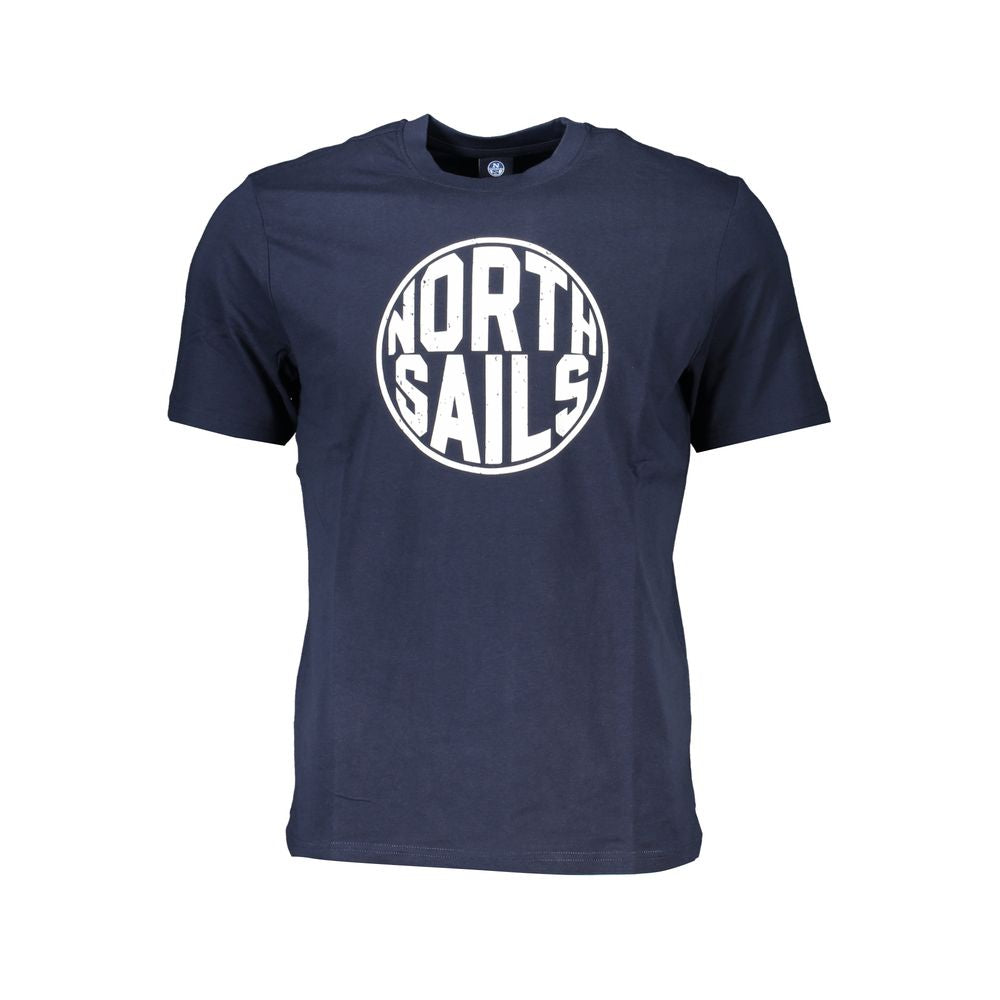 North Sails Blu Cotton Men T-Shirt | Regal Royce
