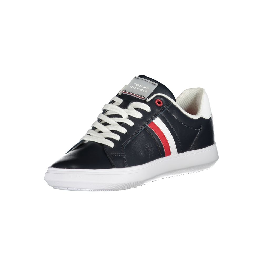 Tommy Hilfiger Blue Leather Men Sneaker | Regal Royce