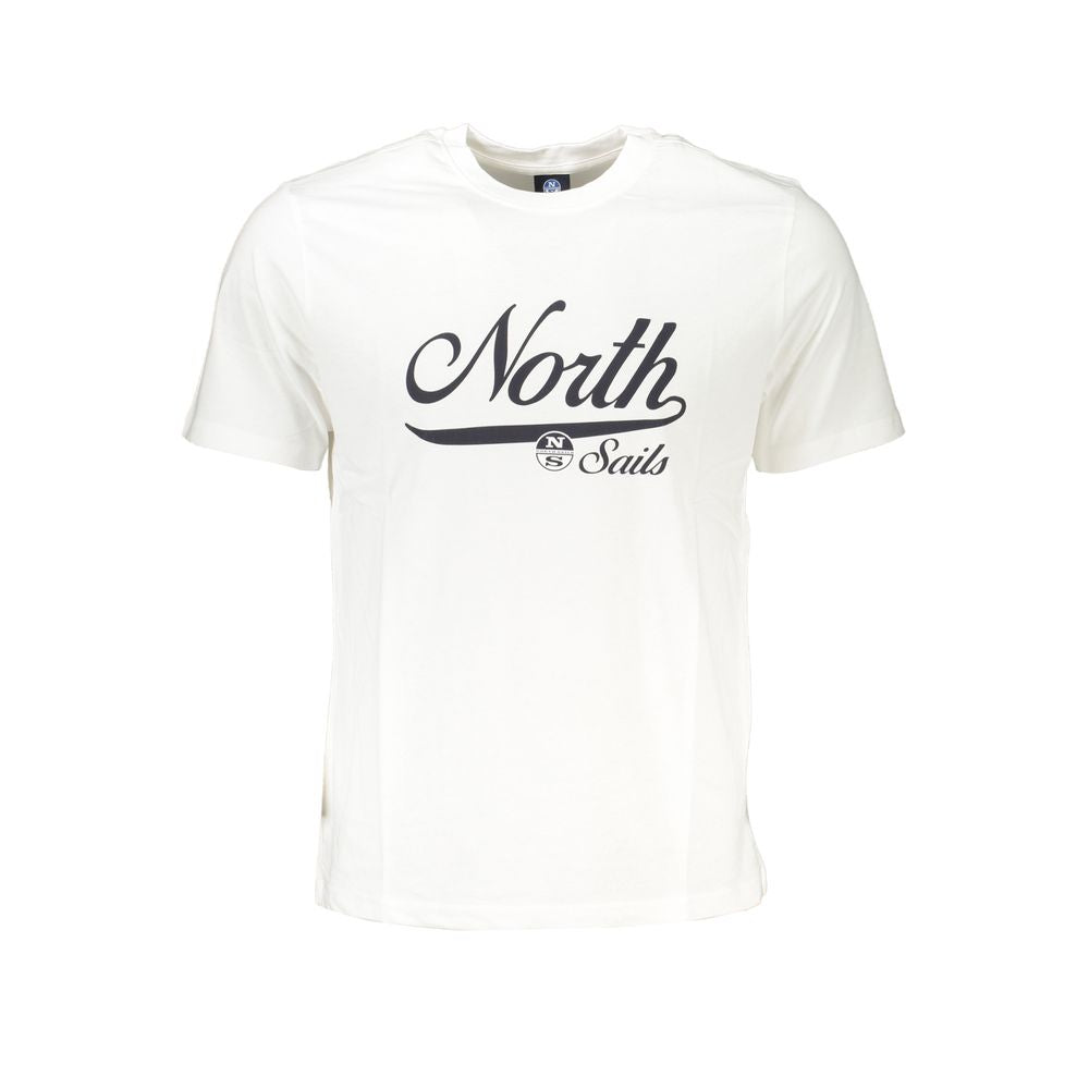 North Sails Bianco Cotton Men T-Shirt | Regal Royce