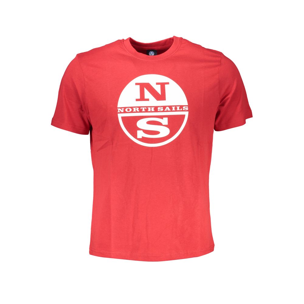 North Sails Red Cotton Men T-Shirt | Regal Royce