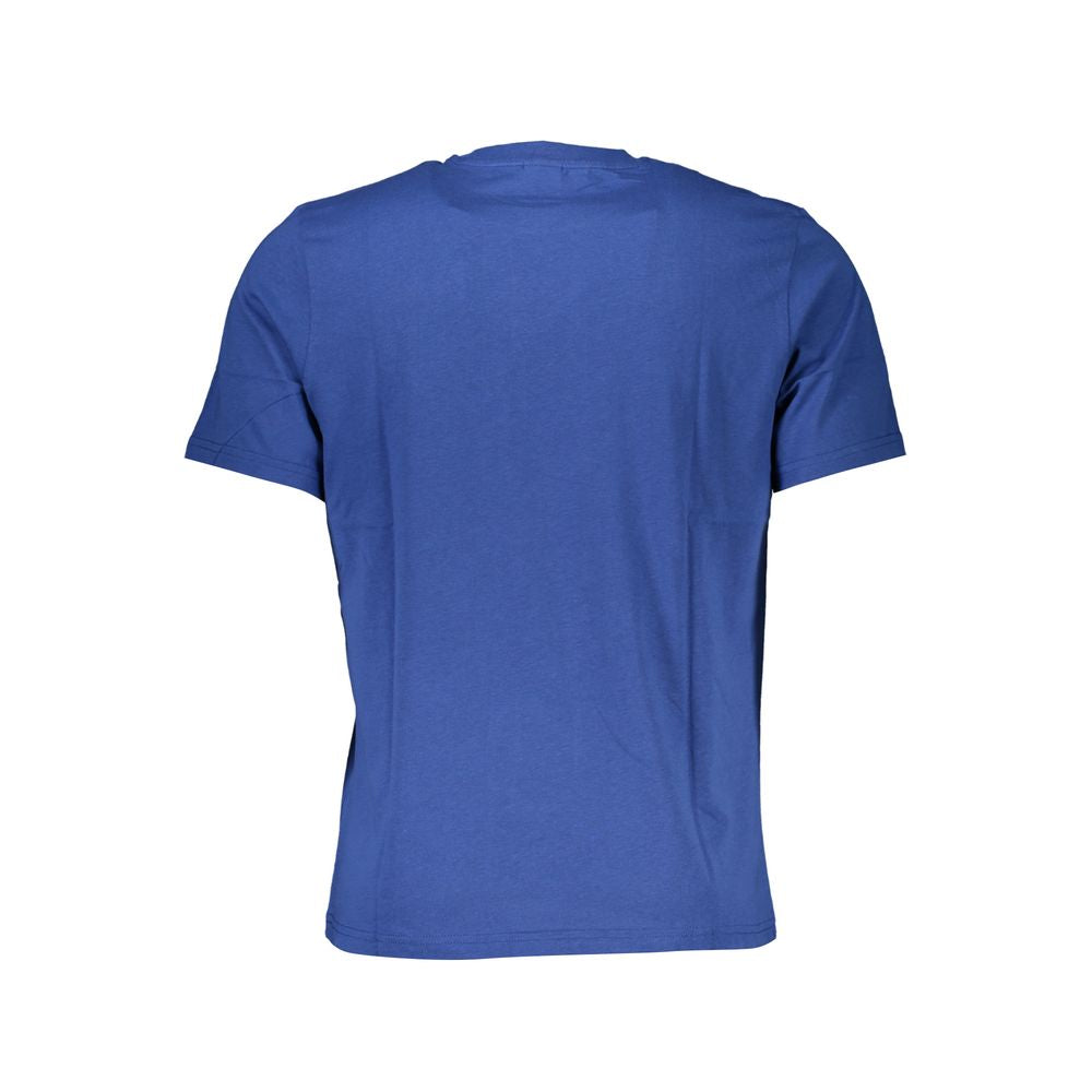 North Sails Blue Cotton Men T-Shirt | Regal Royce