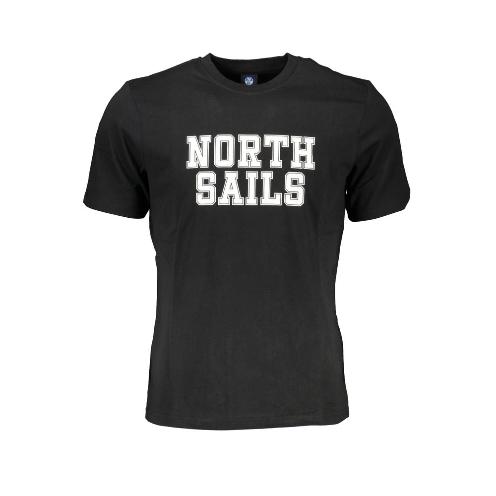 North Sails Black Cotton Men's T-Shirt | Regal Royce