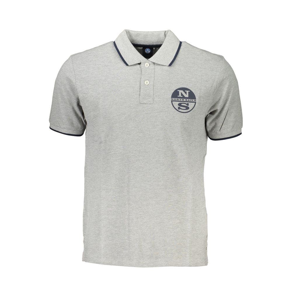 North Sails Grigio Cotton Mens Polo Shirt | Regal Royce