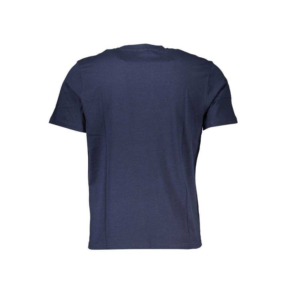 North Sails Blue Cotton Men T-Shirt | Regal Royce