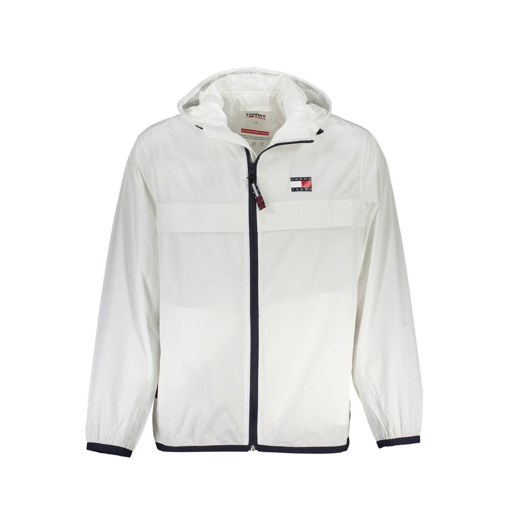 Tommy Hilfiger White Nylon Men's Waterproof Jacket | Regal Royce