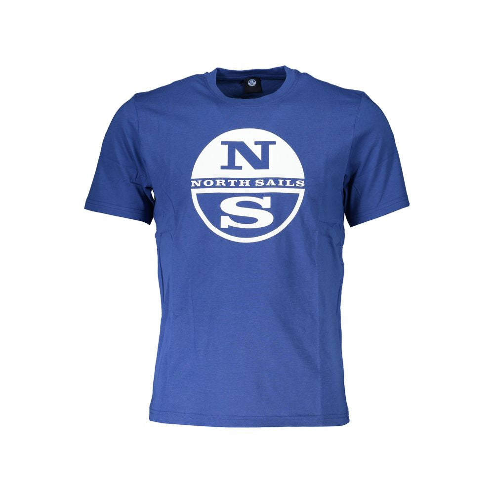 North Sails Blu Cotton Men T-Shirt | Regal Royce