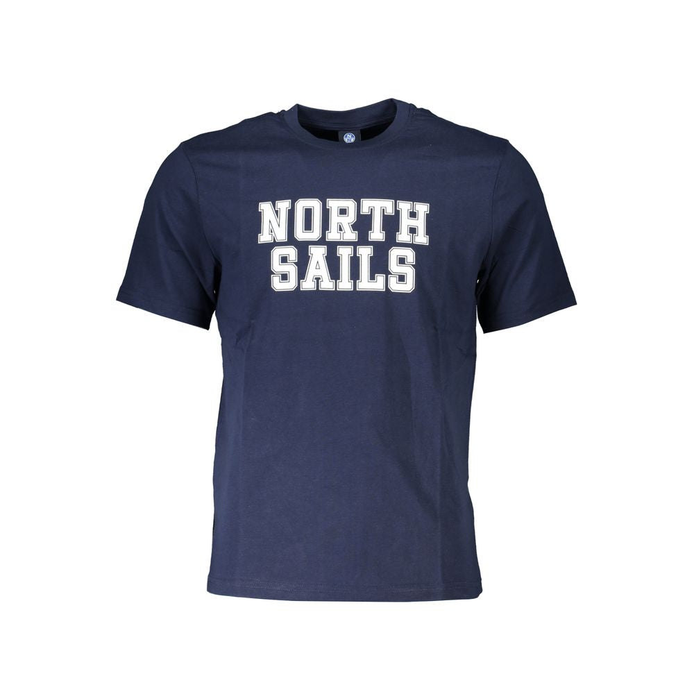 North Sails Blu Cotton Men T-Shirt | Regal Royce