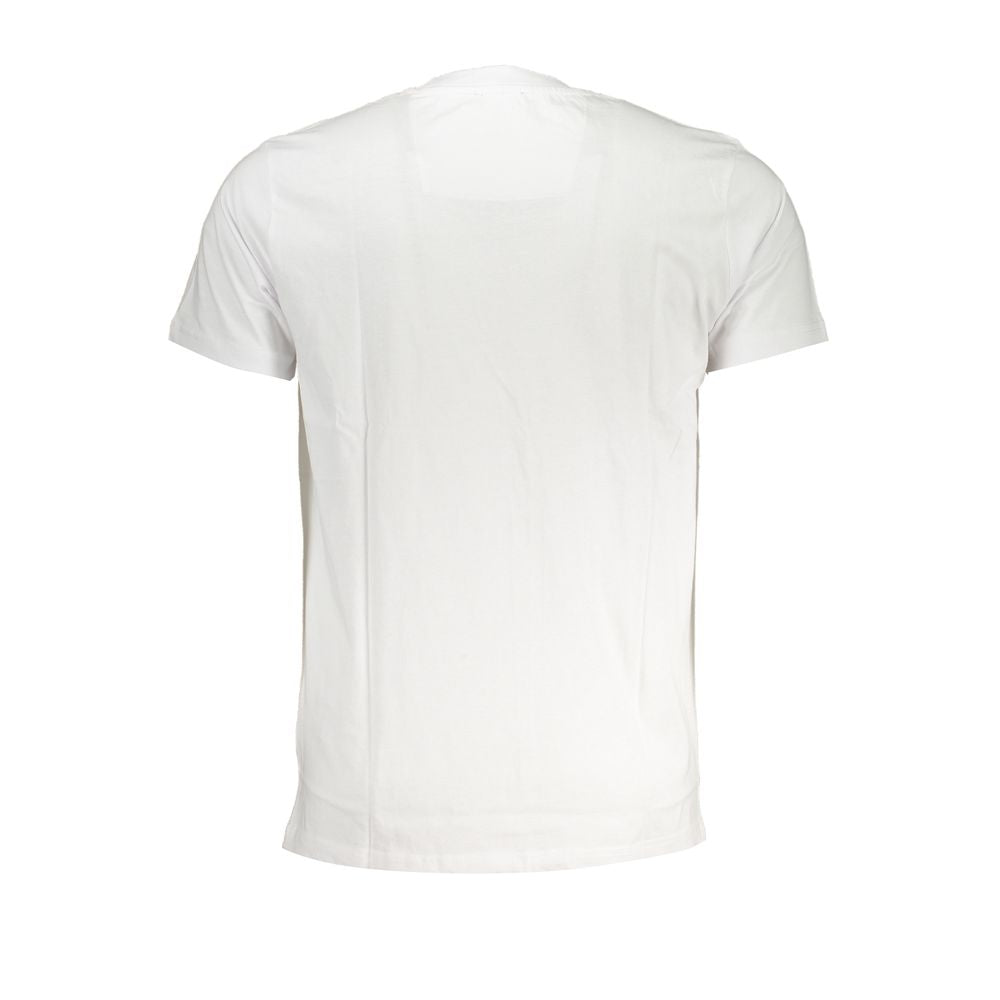Cavalli Class Bianco Cotton Men T-Shirt | Regal Royce