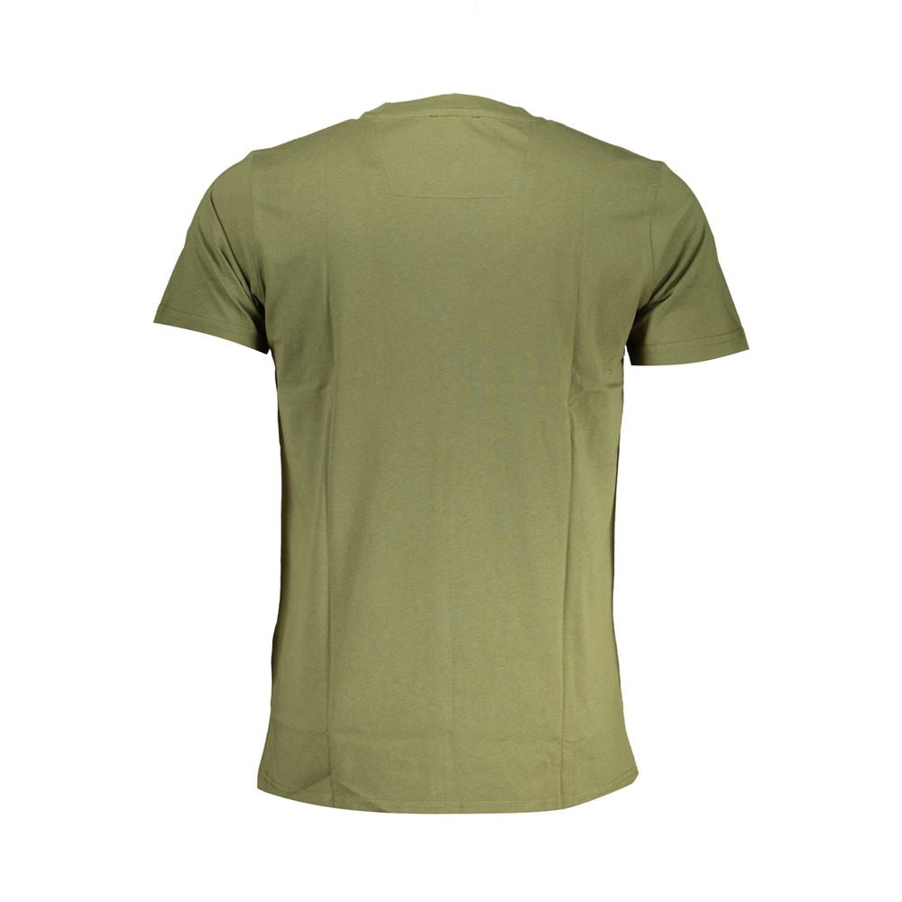 Cavalli Class Verde Cotton Men T-Shirt | Regal Royce
