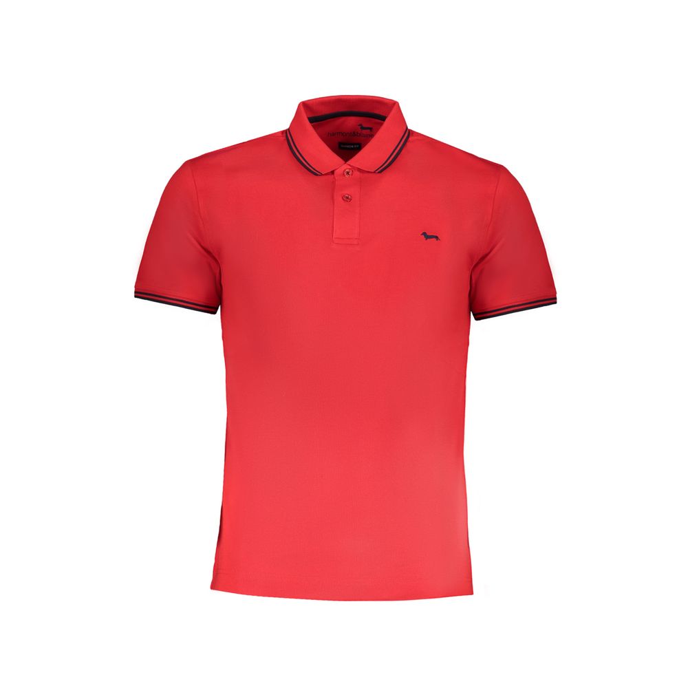 Harmont & Blaine Rosso Cotton Men Polo Shirt | Regal Royce