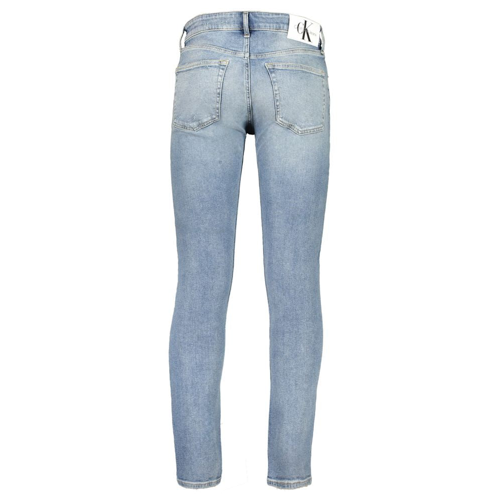 Calvin Klein Blu Cotton Men's Slim Jeans | Regal Royce