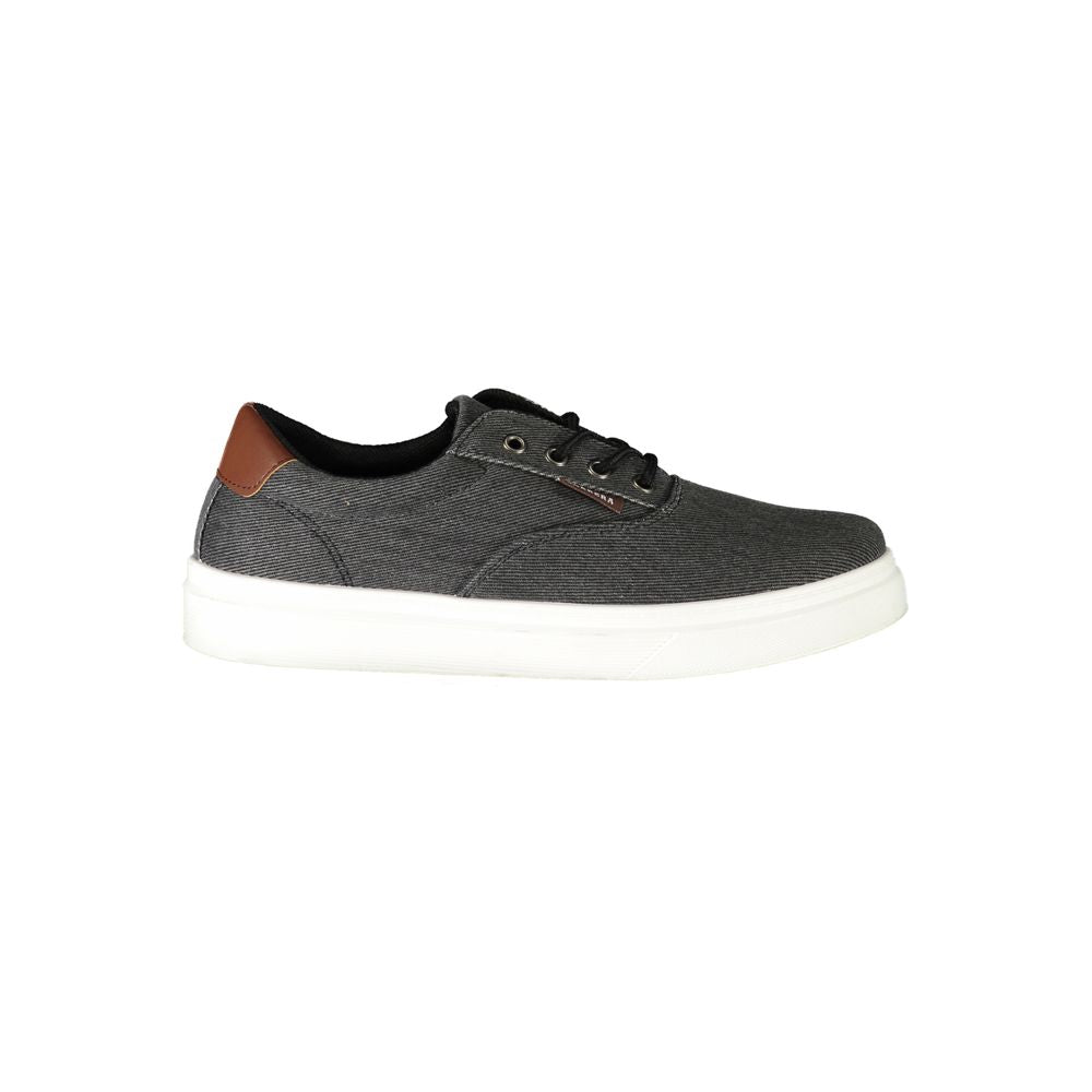 Carrera Black Polyurethane Men Sneaker | Regal Royce