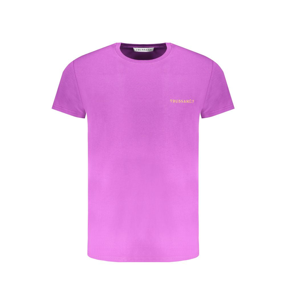 Trussardi Viola Cotton Men T-Shirt | Regal Royce