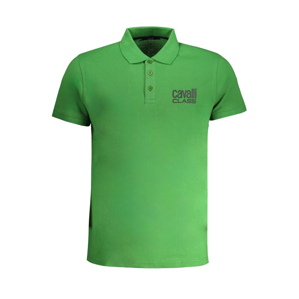 Cavalli Class Verde Cotton Men's Polo Shirt | Regal Royce