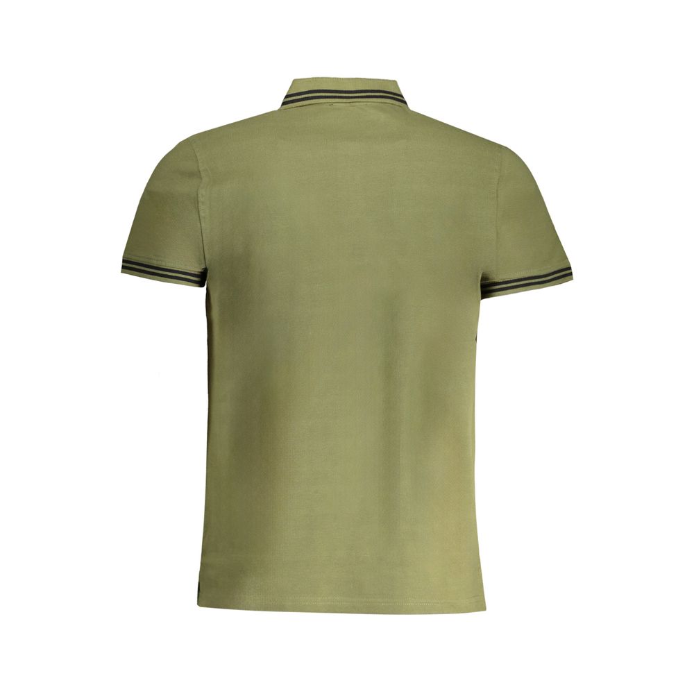 Cavalli Class Verde Cotton Men Polo Shirt | Regal Royce