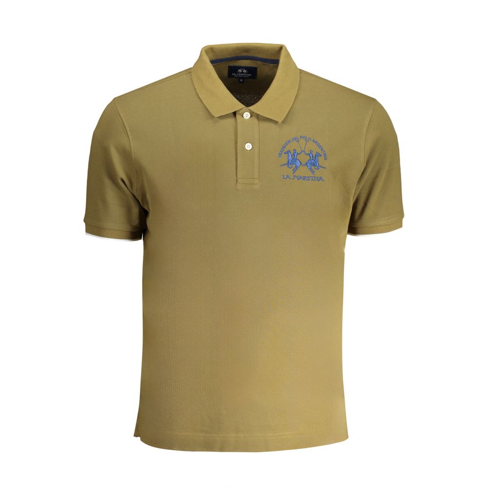 La Martina Verde Cotton Men Polo | Regal Royce