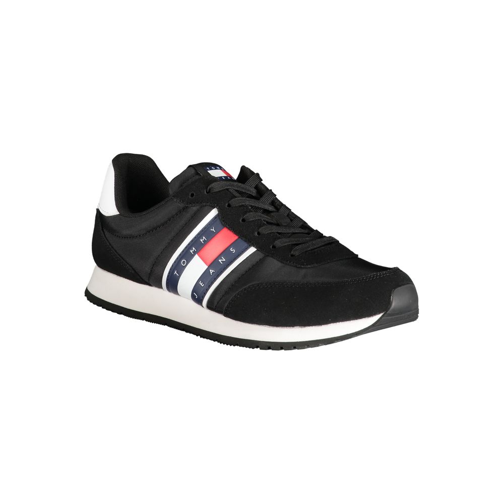 Tommy Hilfiger Nero Polyester Men Sneaker | Regal Royce