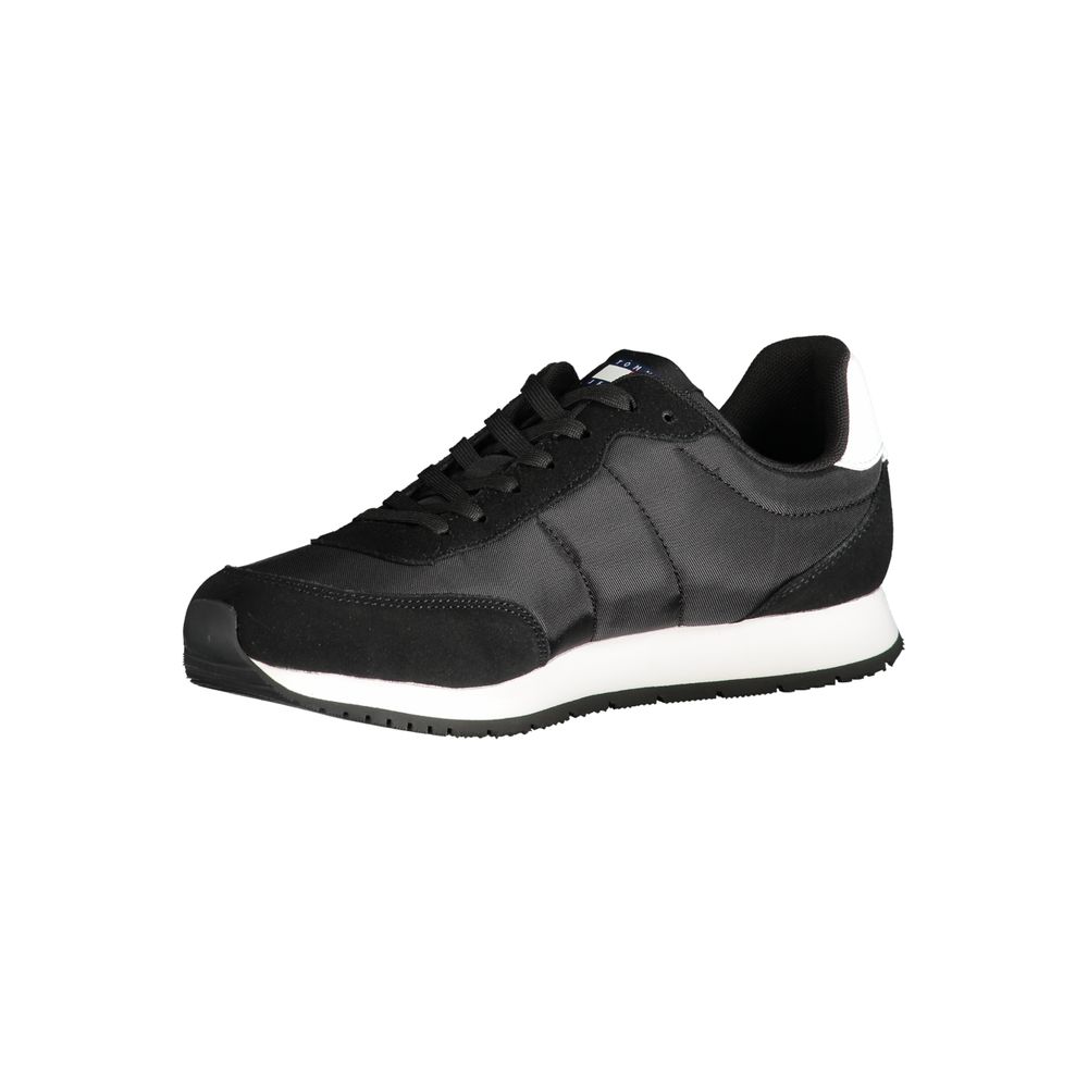 Tommy Hilfiger Nero Polyester Men Sneaker | Regal Royce