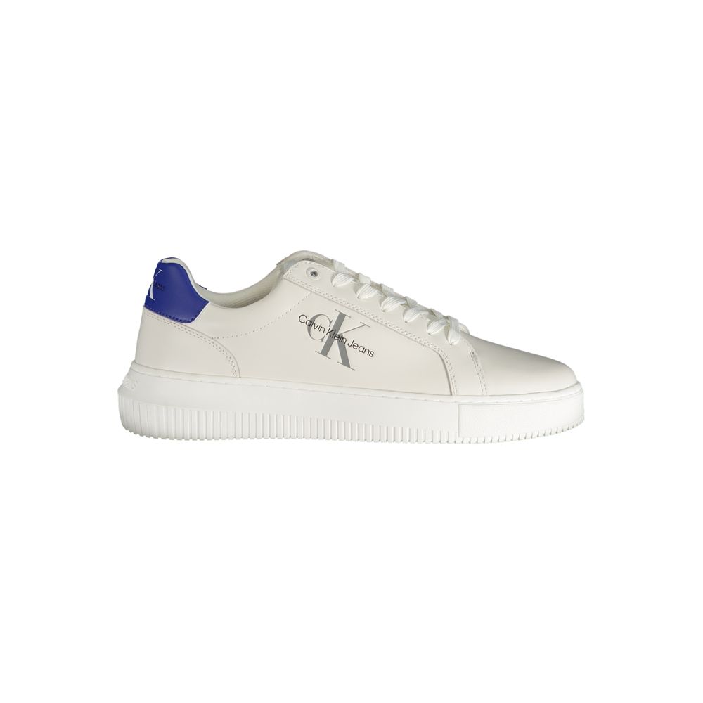 Calvin Klein White Leather Men Sneaker | Regal Royce