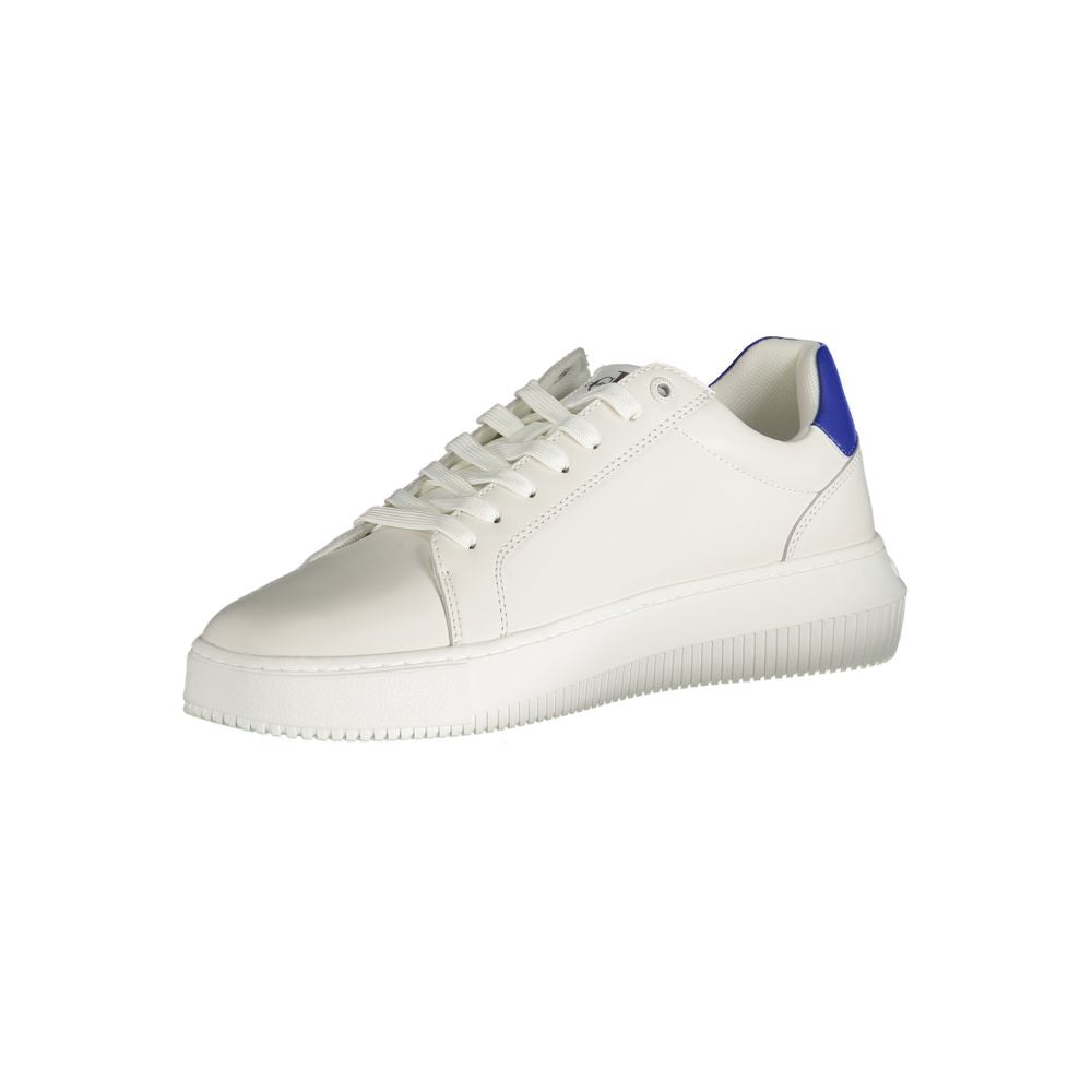 Calvin Klein White Leather Men Sneaker | Regal Royce