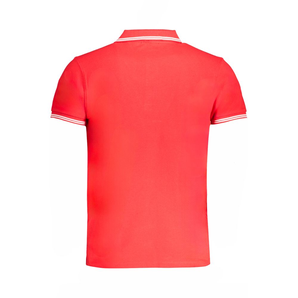 Cavalli Class Red Cotton Men Polo Shirt | Regal Royce