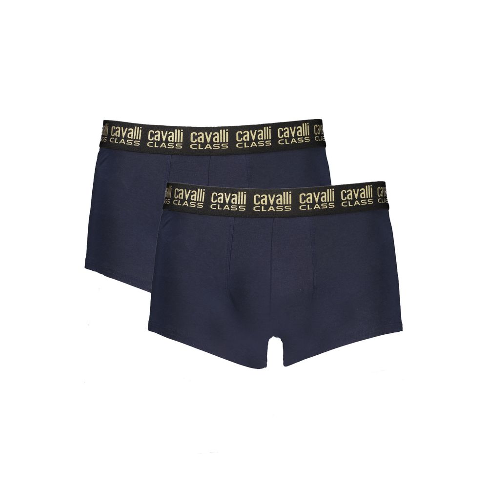 Cavalli Class Blu Cotton Mens Boxer | Regal Royce