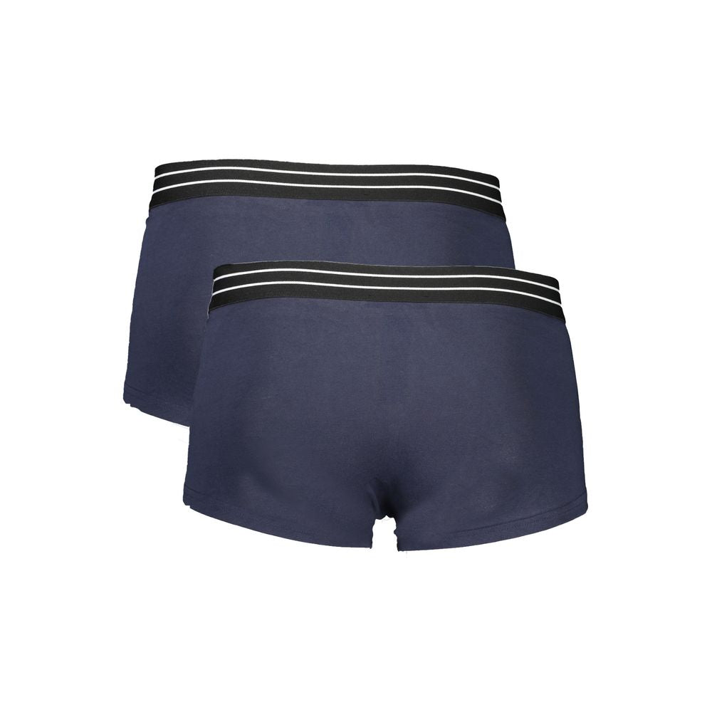 Cavalli Class Blue Cotton Men Boxer | Regal Royce