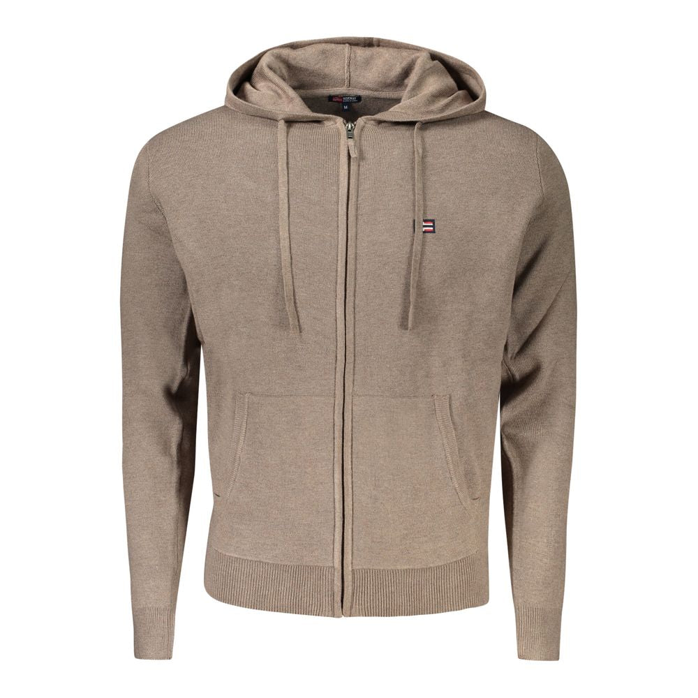 Norway 1963 Marrone Poliammide Men's Cardigan | Regal Royce