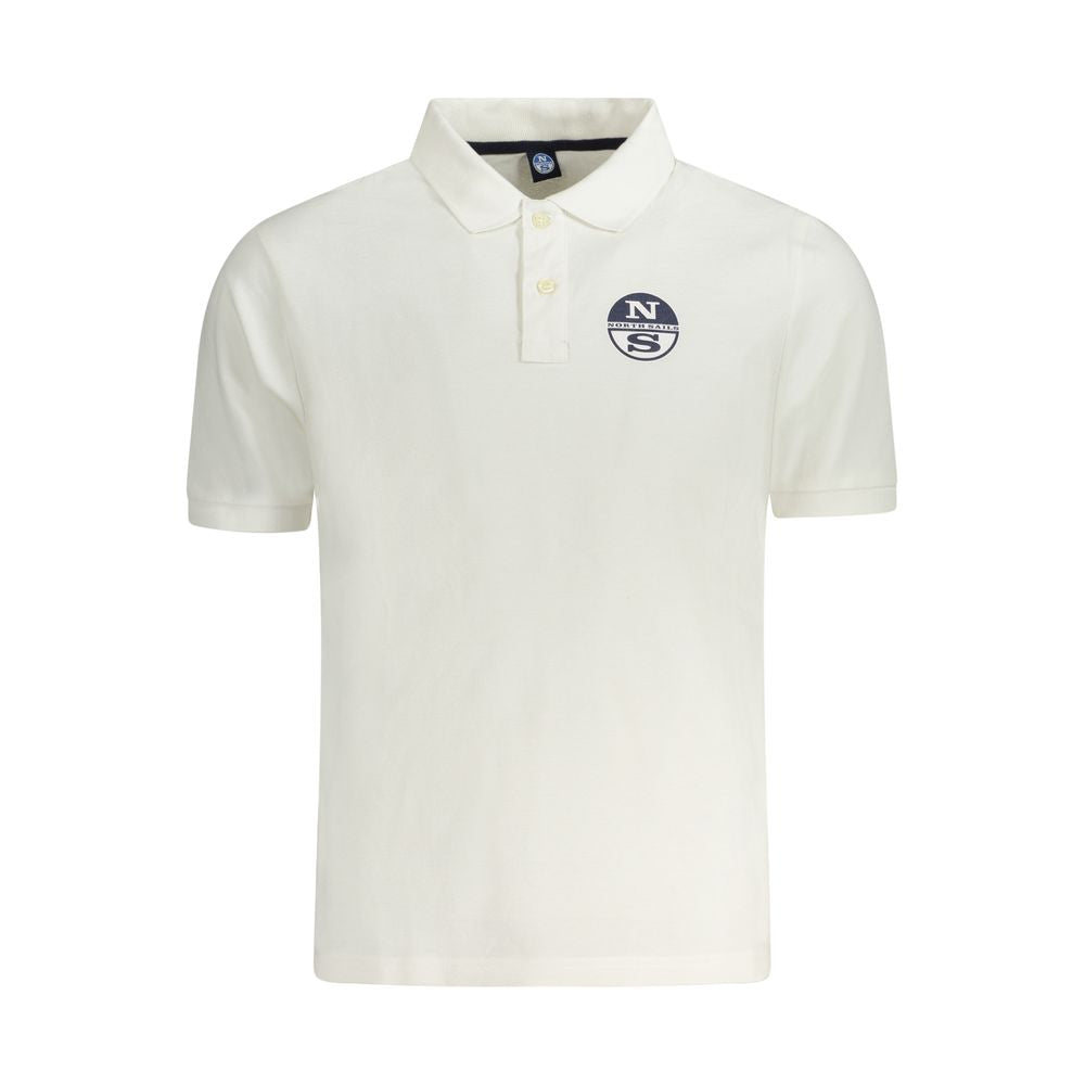 North Sails White Cotton Men Polo Shirt | Regal Royce
